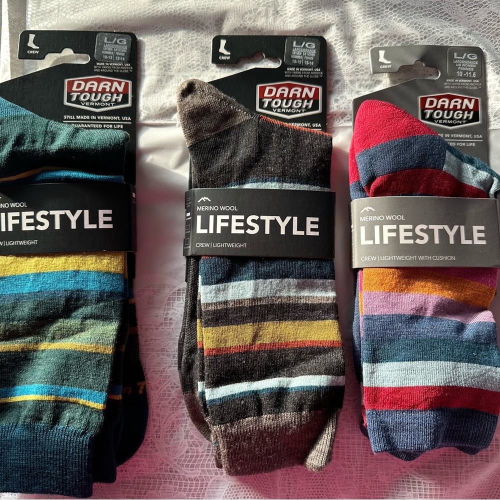 DARN TOUGH VERMONT SOCKS 3 pairs